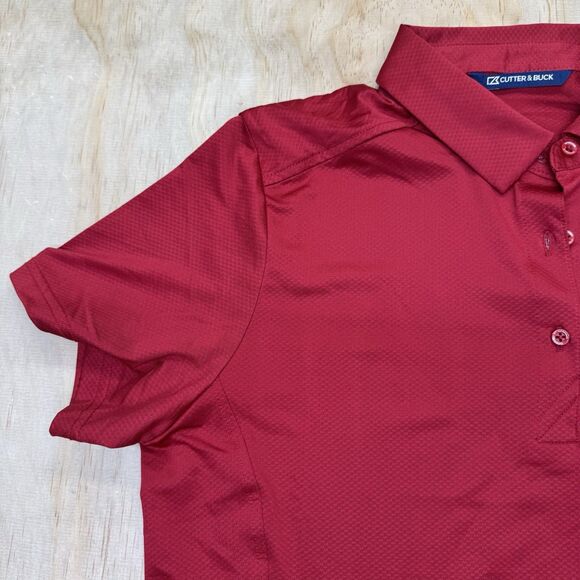 NEW Nebraska Huskers Cutter & Buck WOMENS Prospect Polo Shirt Scarlet LG - Picture 3 of 11
